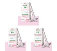 Love & Green Tampons écologiques 100% Coton BIO - Normal avec Applicateur x 16 tampons - Certifiés GOTS par ECOCERT (Lot de 3)