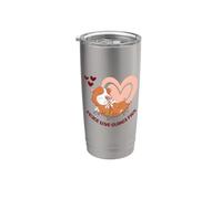 Love Guinea Pigs Dictée amusante pour les amoureux des Gobelet isotherme en acier inoxydable double paroi