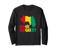 Love Guinée Conakry avec Drapeau guinéen Manche Longue