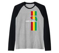Love Guinée Conakry avec Drapeau guinéen Manche Raglan