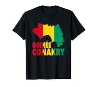 Love Guinée Conakry avec Drapeau guinéen T-Shirt