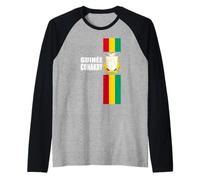 Love Guinée Conakry avec emblème Guinéen Manche Raglan