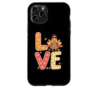 Love Happy Thanksgiving Autum Feuilles d'automne Mignon Dinde Gobble Coque pour iPhone 11 Pro