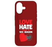 Love Hate 15 Avril Saison fiscale Funny Tax Preparer Journée fiscale Coque pour iPhone 17