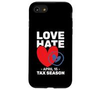 Love Hate April 15 Saison fiscale Funny Cute Tax Preparer Coque pour iPhone SE (2020) / 7/8
