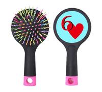 Love Heart 6 Poker Salon Brosse à cheveux démêlante Base coussin