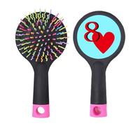 Love Heart 8 Poker Salon Brosse à cheveux démêlante Base coussin