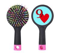 Love Heart 9 Poker Salon Brosse à cheveux démêlante Base coussin