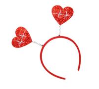 LOVE Heart Bandband - Sparkling Valentine's Hairband, Festive Hair Accessoire | Association de fête de vacances pour femmes, filles, réunions à thème, tenue de soirée de rendez-vous, pièce de cheveux