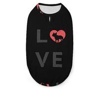 Love Heart Chien Animaux Chemise Gilet Mignon Chien Débardeur Doux sans Manches T-Shirt pour Chiot Kitty Chats XL