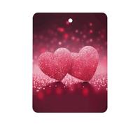 Love Heart Désodorisant de voiture à suspendre, tablettes d'aromathérapie parfumées longue durée, cartes parfumées carrées pour véhicules, chambre à coucher, armoire, style gris