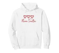 Love Heart Nova Scotia Canada Cœurs rustiques Rouges Canadiens Sweat à Capuche