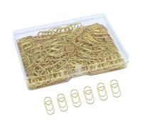 Love Heart Paper Clips, Cute 200 Piece Metal Paperclip Set Decorative Binder Clips for Documents Notes Files, Strong Desk Organizer Accessories for Office School Home Dorm Use
