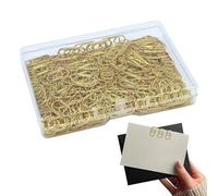 Love Heart Paperclips, Decorative Document Holders, 0.79x0.75 Inches Supplies with Case, Stainless Metal Fasteners, Cute Binder with Rosegold Finish, Note Clip for School Desk
