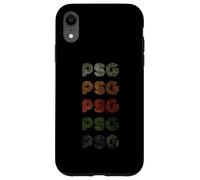 Love Heart PSG Tee Grunge Vintage Style Noir PSG Coque pour iPhone XR