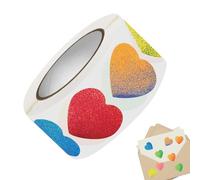 Love Heart Stickers - Valentines Day Stickers | 500 Pieces Heart Shape Labels Decals | Sticker décoratif | For Wedding Birthday Party Classroom Valentine's Day Celebration Home Workplace