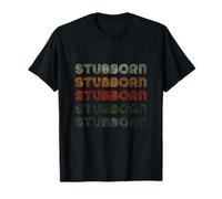 Love Heart Stubborn Tee Grunge Vintage Style Noir Stubborn T-Shirt
