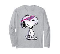 Love Hearts Snoopy Joe Cool Valentine Fun Glitch Rétro Manche Longue