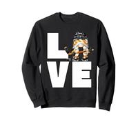 Love Hockey Graphic for Women Winter GNOME Ice Hockey Girl Sweatshirt