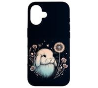 Love Holland Lop Lapin Pissenlit Aquarelle Coque pour iPhone 16