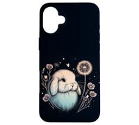 Love Holland Lop Lapin Pissenlit Aquarelle Coque pour iPhone 16 Plus