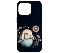 Love Holland Lop Lapin Pissenlit Aquarelle Coque pour iPhone 16 Pro