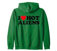 Love Hot Aliens Drôle Sexy Extraterrestre Espace UFO Sci-FI Sweat à Capuche