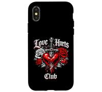 Love Hurts Club Conception Gothique Emo Coque pour iPhone X/XS