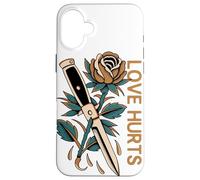 Love Hurts Rose Switchblade Coque pour iPhone 16 Plus