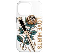 Love Hurts Rose Switchblade Coque pour iPhone 16 Pro