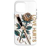 Love Hurts Rose Switchblade Coque pour iPhone 16 Pro Max