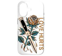 Love Hurts Rose Switchblade Coque pour iPhone 17