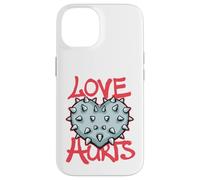 Love Hurts T-Shirt pour Femme avec cœur épineux Coque pour iPhone 14