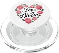 Love in Bloom Motif Floral en Forme de cœur PopSockets PopGrip pour MagSafe