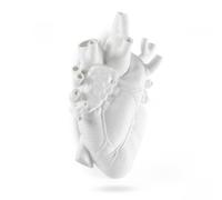 SELETTI vase en forme de coeur LOVE IN BLOOM GIANT (Blanc - Fiberglass)