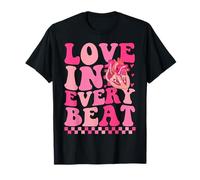 Love in Every Beat Cardiac Nurse Heartbeat Cardiology Pride T-Shirt