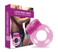 Love in the Pocket - anneau pénien vibrant jetable - silicone rose
