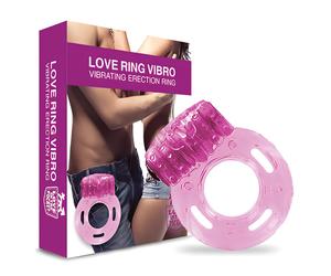 Love in the Pocket - anneau pénien vibrant jetable - silicone rose
