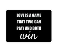 Love Is A Game That Two Can Play And Both Win Plaque en métal vintage à suspendre pour restaurant, décoration d'intérieur, garage, porte, salle à manger, café, bar 25,4 x 35,6 cm
