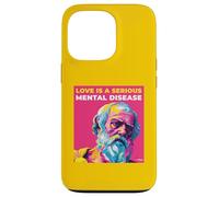 Love is A Mental Disease Plato's Wisdom Words Pop Art Style Coque pour iPhone 13 Pro