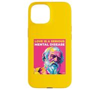Love is A Mental Disease Plato's Wisdom Words Pop Art Style Coque pour iPhone 15