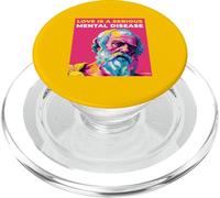 Love is A Mental Disease Plato's Wisdom Words Pop Art Style PopSockets PopGrip pour MagSafe
