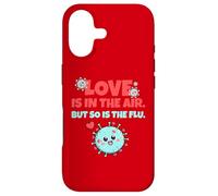Love is in The Air But So is The Flu Funny Valentine's Day Coque pour iPhone 17