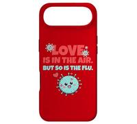 Love is in The Air But So is The Flu Funny Valentine's Day Coque pour iPhone Air