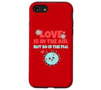 Love is in The Air But So is The Flu Funny Valentine's Day Coque pour iPhone SE (2020) / 7/8