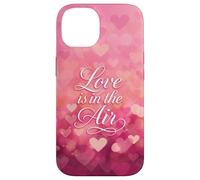 Love is in The Air Pink Hearts Valentine Coque pour iPhone 14