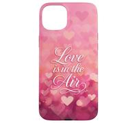 Love is in The Air Pink Hearts Valentine Coque pour iPhone 15 Plus