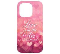 Love is in The Air Pink Hearts Valentine Coque pour iPhone 15 Pro
