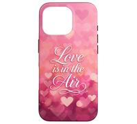 Love is in The Air Pink Hearts Valentine Coque pour iPhone 16 Pro