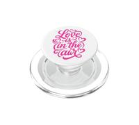 Love is in The Air Romantique Script Hearts PopSockets PopGrip pour MagSafe